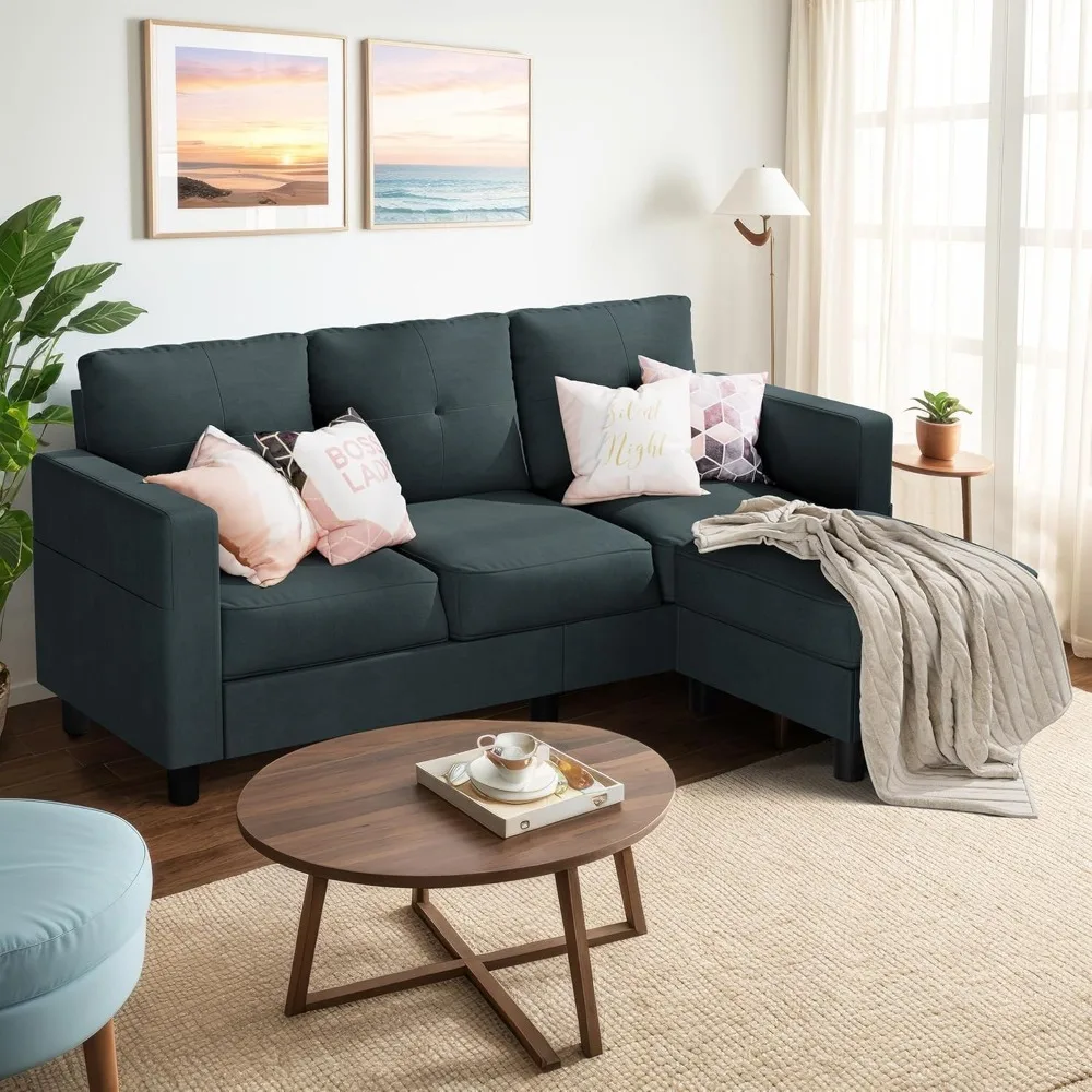 Convertible Sectional Sofa Couch, Modern Linen Fabric L-Shaped ,Sofa Sectional with Reversible Chaise
Convertible Sectional Sofa Couch, Modern Linen Fabric L-Shaped ,Sofa Sectional with Reversible Chaise
