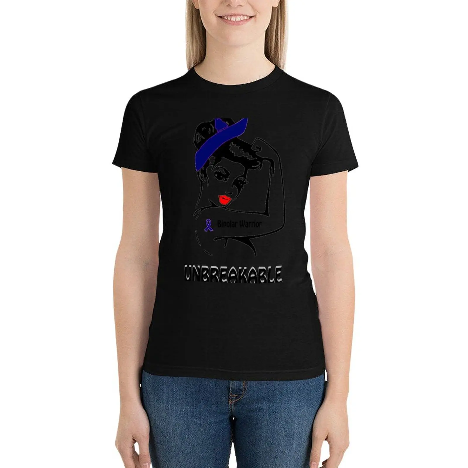 Bipolar Warrior Unbreakable T-Shirt plus size tops kawaii clothes cute tops summer clothes Women's tee shirt
Bipolar Warrior Unbreakable T-Shirt plus size tops kawaii clothes cute tops summer clothes Women's tee shirt