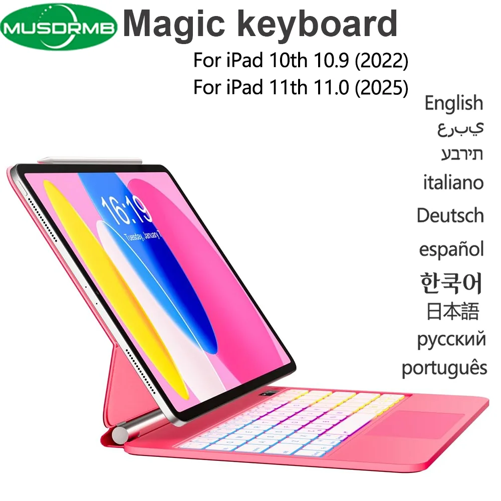 Magic Keyboard for iPad 11th Generation A16 2025 11"A3354 A3355 Keyboard Case for iPad 10th Gen 2022 10.9" A2696 A2757 Cover
Magic Keyboard for iPad 11th Generation A16 2025 11"A3354 A3355 Keyboard Case for iPad 10th Gen 2022 10.9" A2696 A2757 Cover