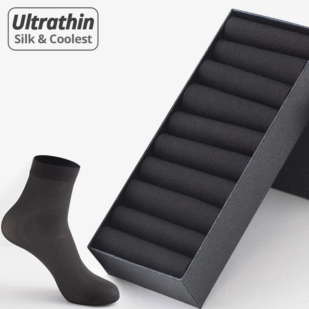 Black Thin Summer 10Pairs/Box Breathable Business Men's Socks Stocking Mercerized Socks Middle Tube
Black Thin Summer 10Pairs/Box Breathable Business Men's Socks Stocking Mercerized Socks Middle Tube