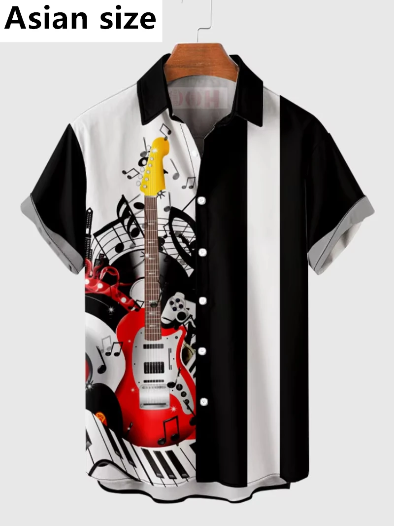 3D Printing Hawaiian Art Music Elements Notes New Fashion Short Sleeve Shirt Personality Hip Hop Shirts For Men Harajuku Blouse
3D Printing Hawaiian Art Music Elements Notes New Fashion Short Sleeve Shirt Personality Hip Hop Shirts For Men Harajuku Blouse