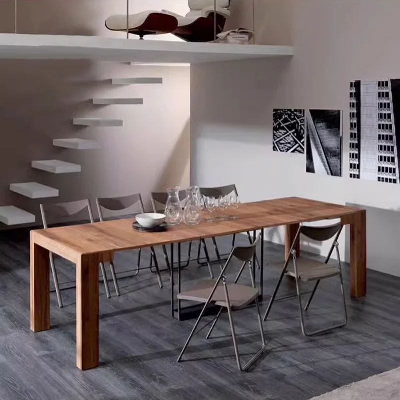 Solid Wood Folding Dining Tables Telescopic Nordic Dining Tables Small Apartment Nice Home Furniture Mesas De Comedor ZY40CZ
Solid Wood Folding Dining Tables Telescopic Nordic Dining Tables Small Apartment Nice Home Furniture Mesas De Comedor ZY40CZ