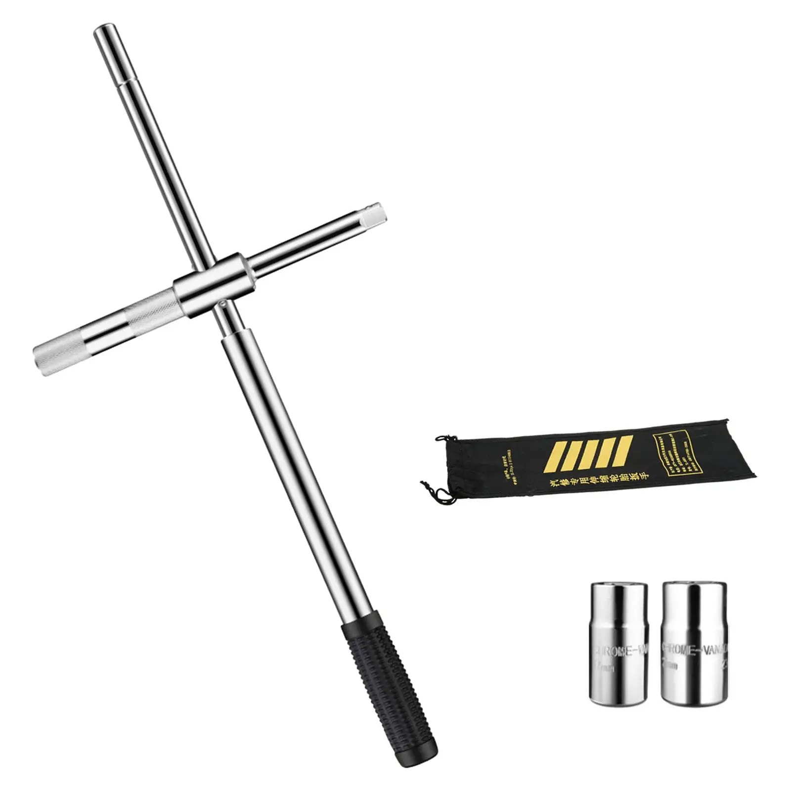 Universal Extended Lug Wrench Cross Wrench with Storage Bag 4 Way Tire Wrench Set Wheel Wrench for Car Van Vehicle Truck
Universal Extended Lug Wrench Cross Wrench with Storage Bag 4 Way Tire Wrench Set Wheel Wrench for Car Van Vehicle Truck
