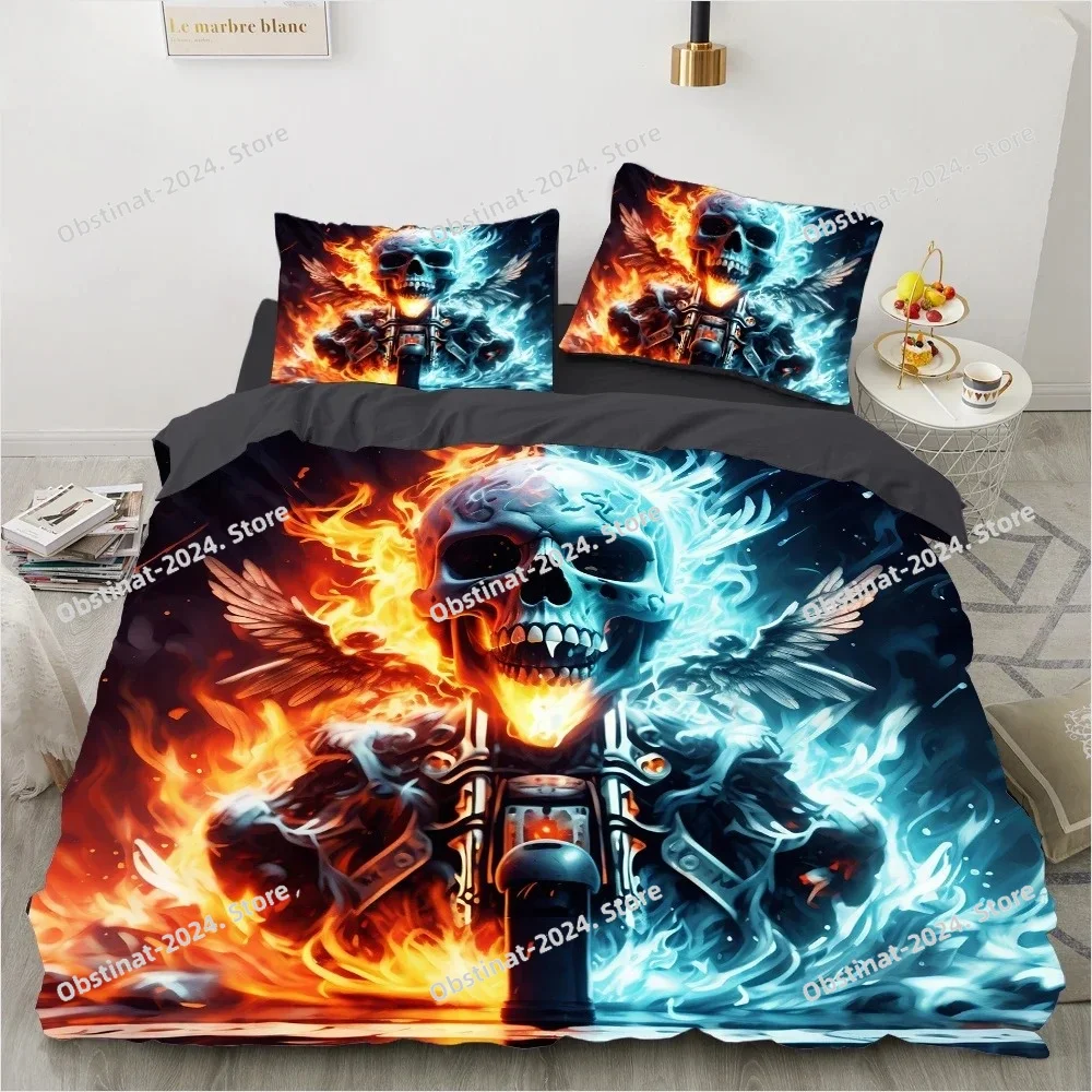 Black Skeleton Skull Bedding Set Qulit Cover 3d Duvet Cover Gothic Comforter Cover Queen King Single Size Halloween Ice and Fire
Black Skeleton Skull Bedding Set Qulit Cover 3d Duvet Cover Gothic Comforter Cover Queen King Single Size Halloween Ice and Fire