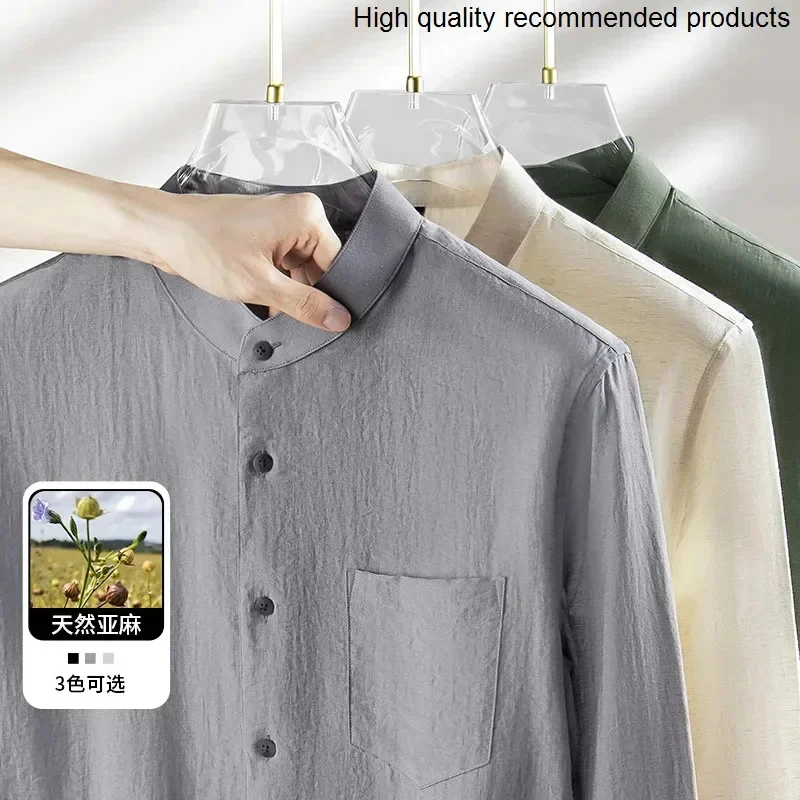 long-sleeved 2025 linen new men's shirt spring and autumn Japanese cotton and linen shirt jacket summer and autumn casual tops
long-sleeved 2025 linen new men's shirt spring and autumn Japanese cotton and linen shirt jacket summer and autumn casual tops