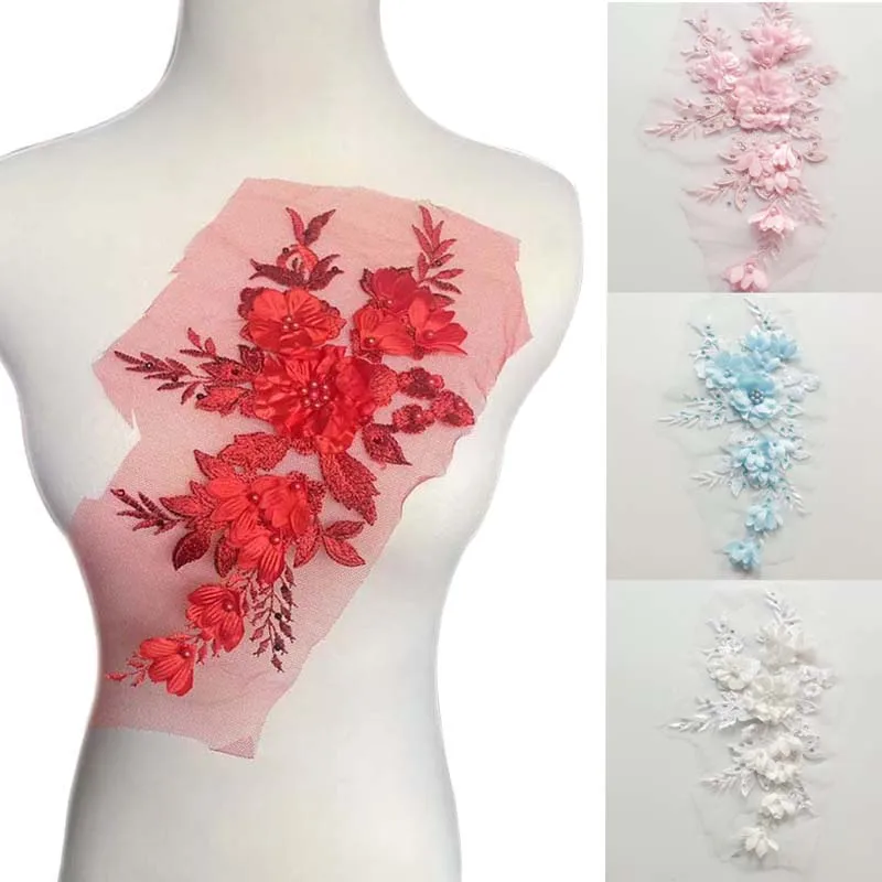 26.5*13CM 3D Flower Lace Beaded Applique Sewing Supplies,Fabrics Rhinestone Floral Embroidery Sew On Patches For Dress,Clothing
26.5*13CM 3D Flower Lace Beaded Applique Sewing Supplies,Fabrics Rhinestone Floral Embroidery Sew On Patches For Dress,Clothing