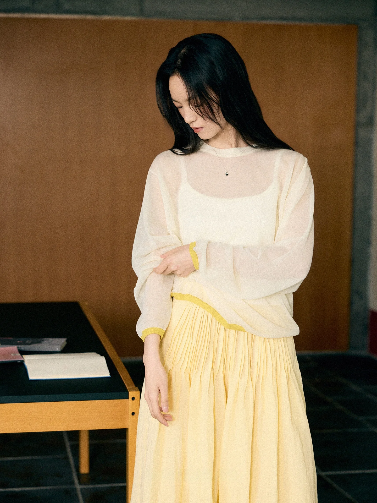 Loose Fit Color Blo Silk Blend Knitwear Translucent Sun Protection oulder Drop Long Sve round Ne Summer Top for Women
Loose Fit Color Blo Silk Blend Knitwear Translucent Sun Protection oulder Drop Long Sve round Ne Summer Top for Women