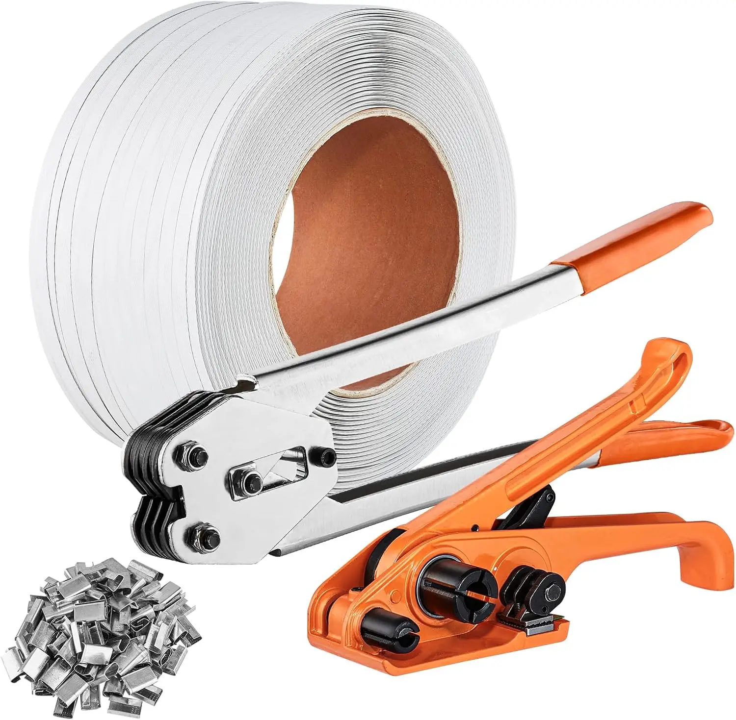 Набор для обвязки лент с инструментом для натяжителя обвязки, инструментом для запечатывания лент, полипропиленовая лента длиной 3280 футов, металлические уплотнения 1000
Набор для обвязки лент с инструментом для натяжителя обвязки, инструментом для запечатывания лент, полипропиленовая лента длиной 3280 футов, металлические уплотнения 1000