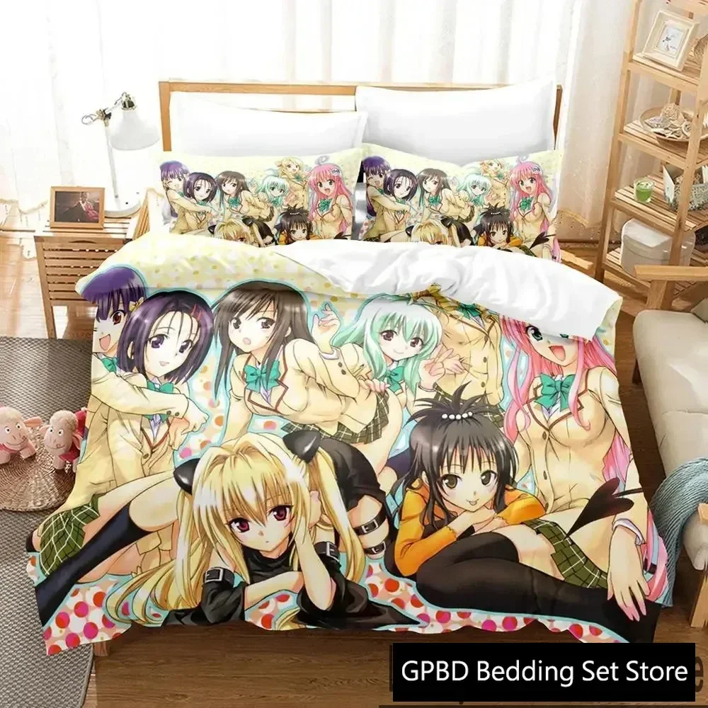 3D Print To Love Ru Darkness Bedding Set Boys Girls Twin Queen King Size Duvet Cover Pillowcase Bed boys Adult
3D Print To Love Ru Darkness Bedding Set Boys Girls Twin Queen King Size Duvet Cover Pillowcase Bed boys Adult