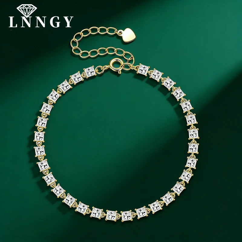 Lnngy Pave Set Square Shape Brilliant Zircon Bracelet 14k Gold Filled Adjustable Bracelets For Women Unique Design Fine Jewelry
Lnngy Pave Set Square Shape Brilliant Zircon Bracelet 14k Gold Filled Adjustable Bracelets For Women Unique Design Fine Jewelry