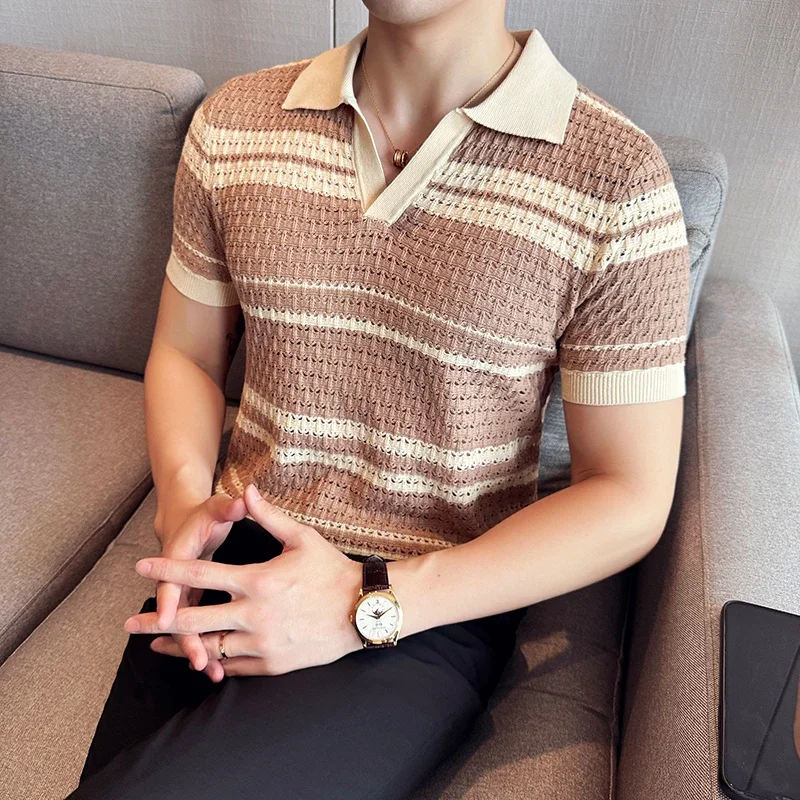 2024 New Men's Premium Hollowed-out Polo Shirt - Youth Mesh Fabric, Stretch Slim Fit, 98% Cotton -Vip & Business Link
2024 New Men's Premium Hollowed-out Polo Shirt - Youth Mesh Fabric, Stretch Slim Fit, 98% Cotton -Vip & Business Link