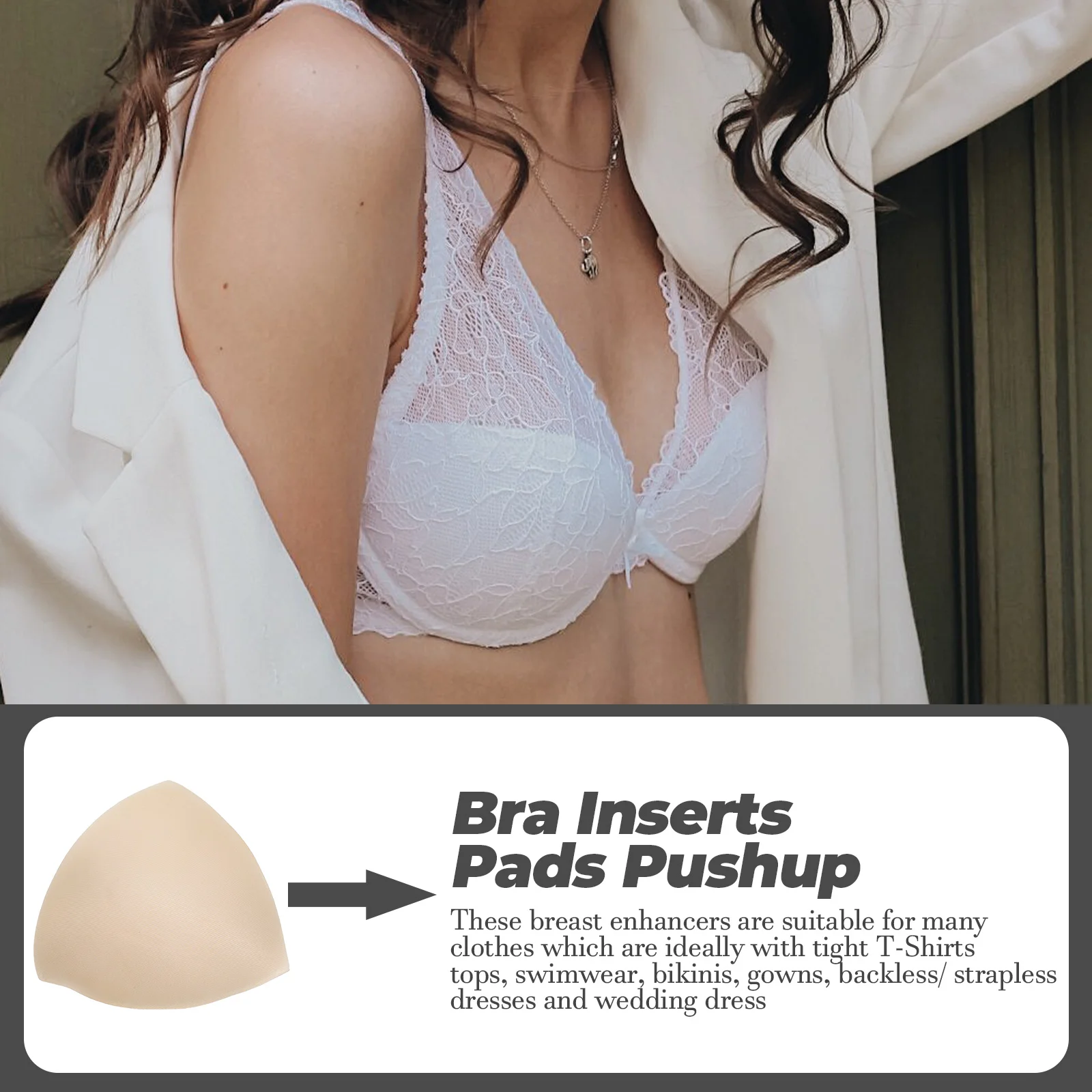 4 Pair Wireless Eco-friendly Comfortable Material Bras A Cup Pads Reusable Travel Lightweight Summer
4 Pair Wireless Eco-friendly Comfortable Material Bras A Cup Pads Reusable Travel Lightweight Summer