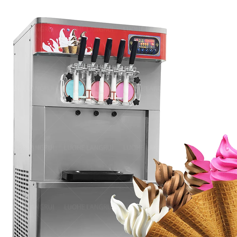 Manufacturer Price Automatic 3+2 Blended Flavor Soft Serve Ice Cream Machine Sundae Frozen Yogurt Freezer Oemodm
Manufacturer Price Automatic 3+2 Blended Flavor Soft Serve Ice Cream Machine Sundae Frozen Yogurt Freezer Oemodm