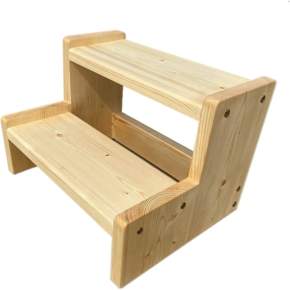 Kitchen Bedside Wood Step Stool for Adults/Kids/Seniors, Heavy Duty Solid Wood, 2 Tier Small Waterproof Foot Rest Stools
Kitchen Bedside Wood Step Stool for Adults/Kids/Seniors, Heavy Duty Solid Wood, 2 Tier Small Waterproof Foot Rest Stools