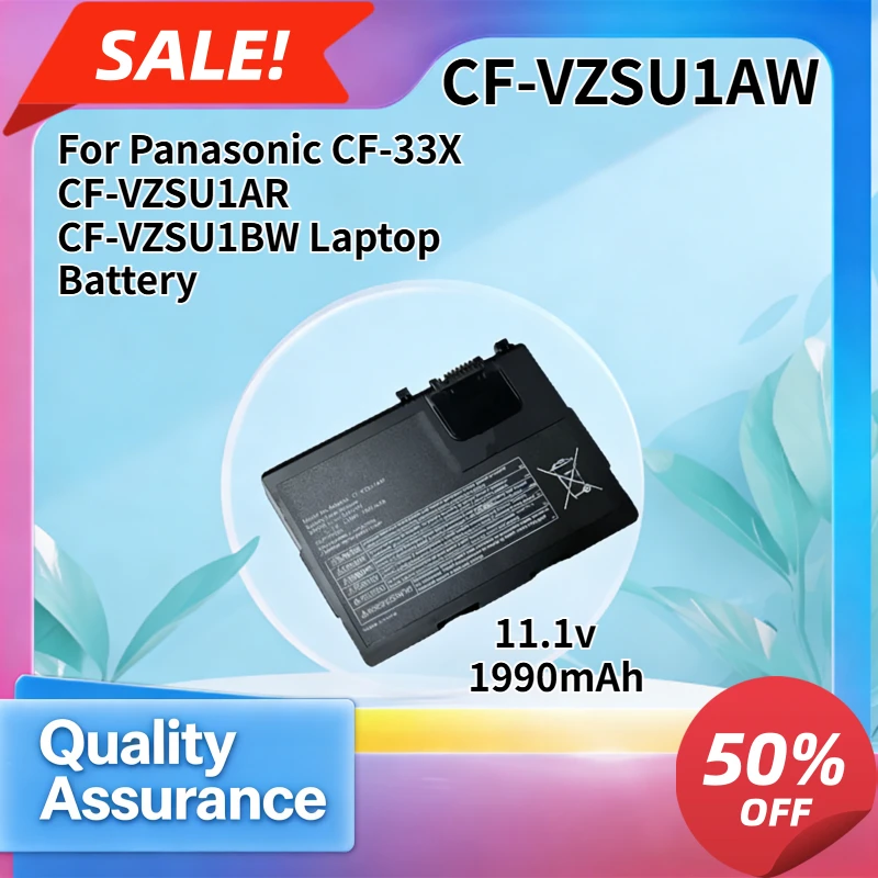 1990mAh High quality Compatible with Panasonic CF-33X CF-VZSU1AR CF-VZSU1BW Laptop Battery CF-VZSU1AW
1990mAh High quality Compatible with Panasonic CF-33X CF-VZSU1AR CF-VZSU1BW Laptop Battery CF-VZSU1AW