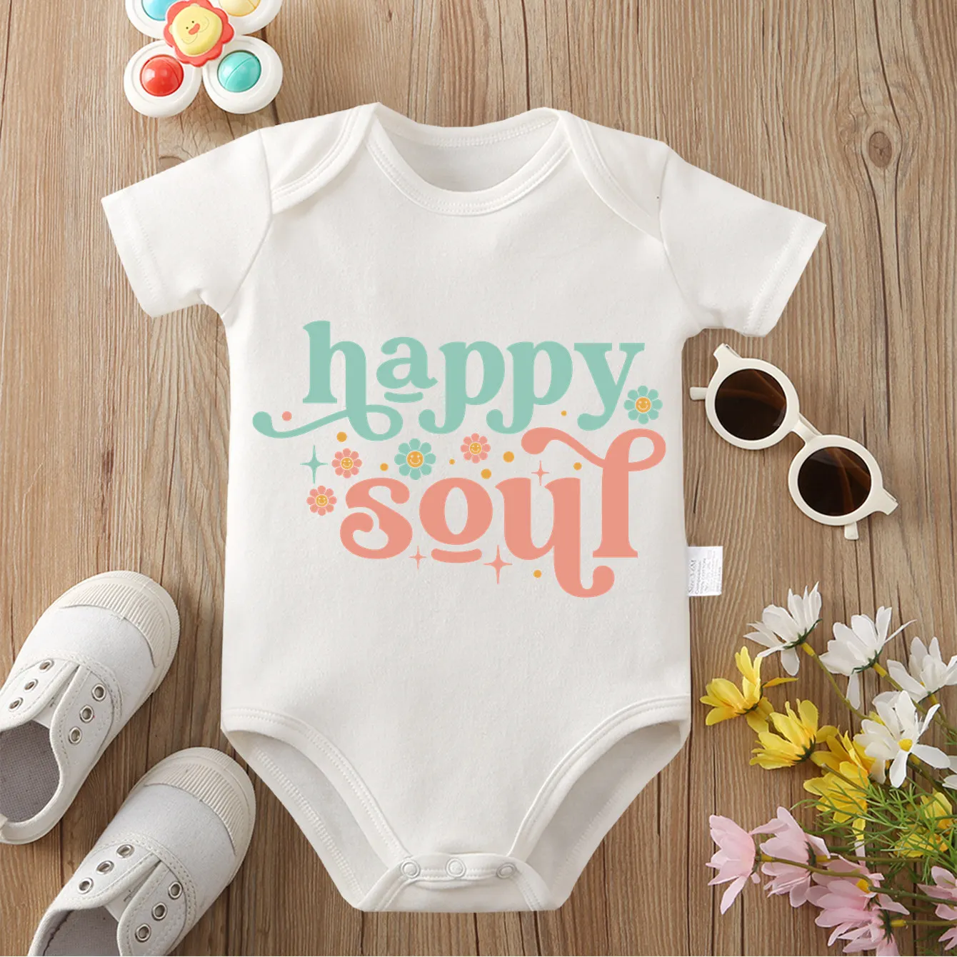 Happy Little Soul изысканная ткань с принтом, удобный комбинезон из 100% хлопка для малышей, комбинезон для новорожденных от 0 до 12 месяцев
Happy Little Soul изысканная ткань с принтом, удобный комбинезон из 100% хлопка для малышей, комбинезон для новорожденных от 0 до 12 месяцев
