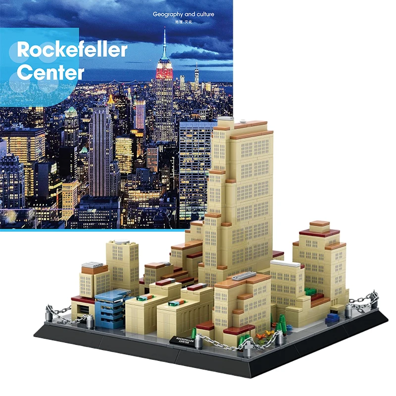 Известные архитектурные строительные блоки, игрушки Rockefeller Center, Нью-Йорк, Америка, городская модель для детей и взрослых, рождественские подарки на день рождения
Известные архитектурные строительные блоки, игрушки Rockefeller Center, Нью-Йорк, Америка, городская модель для детей и взрослых, рождественские подарки на день рождения