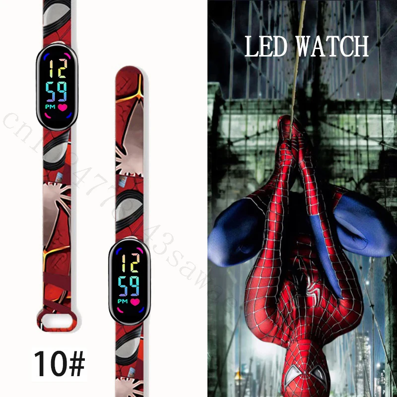 MINISO Spiderman Kid's Watches Men Sport Wristband Bracelet Waterproof Children Digital Watch Boys LED Clock Gift
MINISO Spiderman Kid's Watches Men Sport Wristband Bracelet Waterproof Children Digital Watch Boys LED Clock Gift