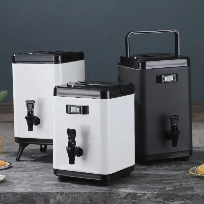 Commercial square milk tea bucket large-capacity soy milk insulation bucket square tea bucket special tea brewing
Commercial square milk tea bucket large-capacity soy milk insulation bucket square tea bucket special tea brewing