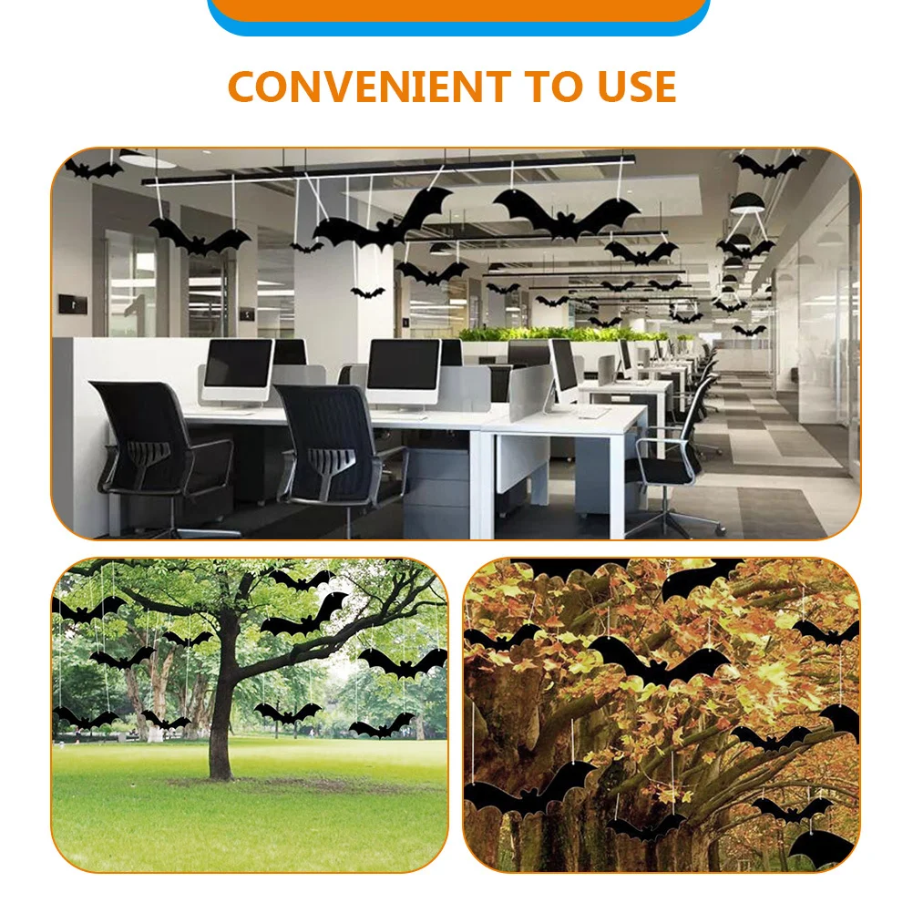 12Pcs Halloween Bat Pendants Simulation Hanging Bat Decor Party Decoration Supplies for Haunted House Tree Window Door Festival
12Pcs Halloween Bat Pendants Simulation Hanging Bat Decor Party Decoration Supplies for Haunted House Tree Window Door Festival