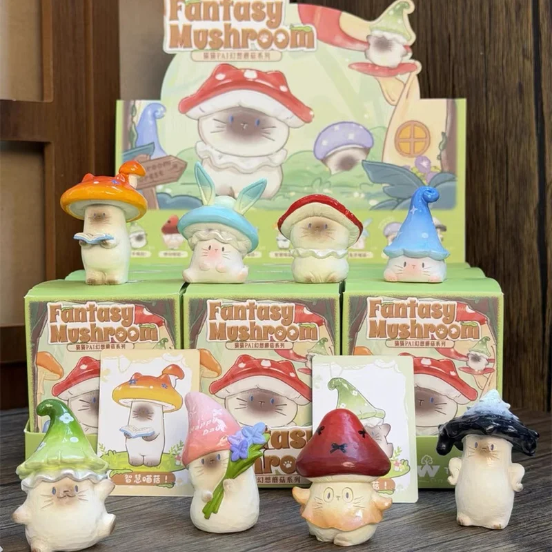 Pai Cat Mushroom Dreamy Blind Box Resin Cartoon Figurines Ornaments 9 Regular 1 Secret Figure Desktop Home Decor For Cat Lovers
Pai Cat Mushroom Dreamy Blind Box Resin Cartoon Figurines Ornaments 9 Regular 1 Secret Figure Desktop Home Decor For Cat Lovers