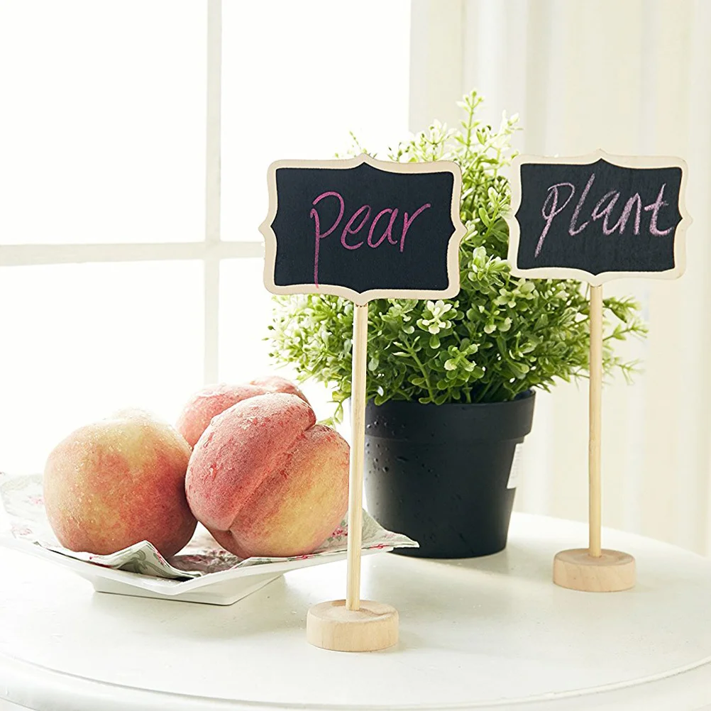 10Pack Mini Chalkboard Blackboard with Easel Stand Removable Base Lightweight Wood for Wedding Table Number Food Label Message
10Pack Mini Chalkboard Blackboard with Easel Stand Removable Base Lightweight Wood for Wedding Table Number Food Label Message