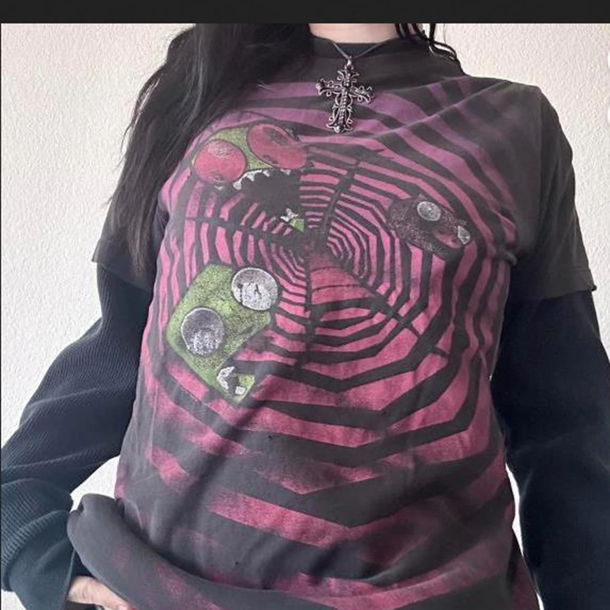 Women's Clothing 2024 Trend Tops Aesthetic Gothic Print Spring and Autumn Long Sleeves 2000s Clothes Y2k Streetwear
Women's Clothing 2024 Trend Tops Aesthetic Gothic Print Spring and Autumn Long Sleeves 2000s Clothes Y2k Streetwear