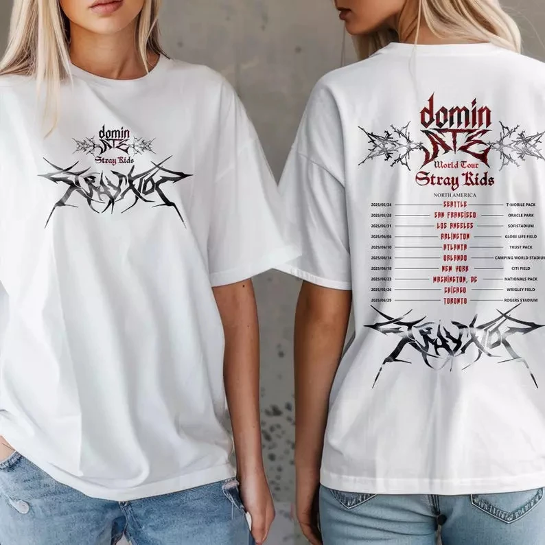 2025 Summr Stray Kids DominATE World Tour US 2025 Shirt Cotton Round Neck T-shirt for Men and Women
2025 Summr Stray Kids DominATE World Tour US 2025 Shirt Cotton Round Neck T-shirt for Men and Women
