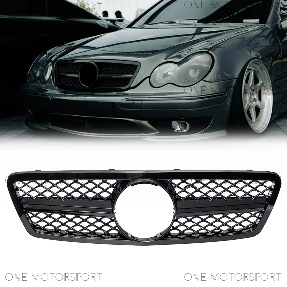 For Mercedes Benz C-Class W203/S203 2001-2007 C200 C230 C240 C280 C320 Front Bumper Racing Grille Glossy Black Upper Grille
For Mercedes Benz C-Class W203/S203 2001-2007 C200 C230 C240 C280 C320 Front Bumper Racing Grille Glossy Black Upper Grille