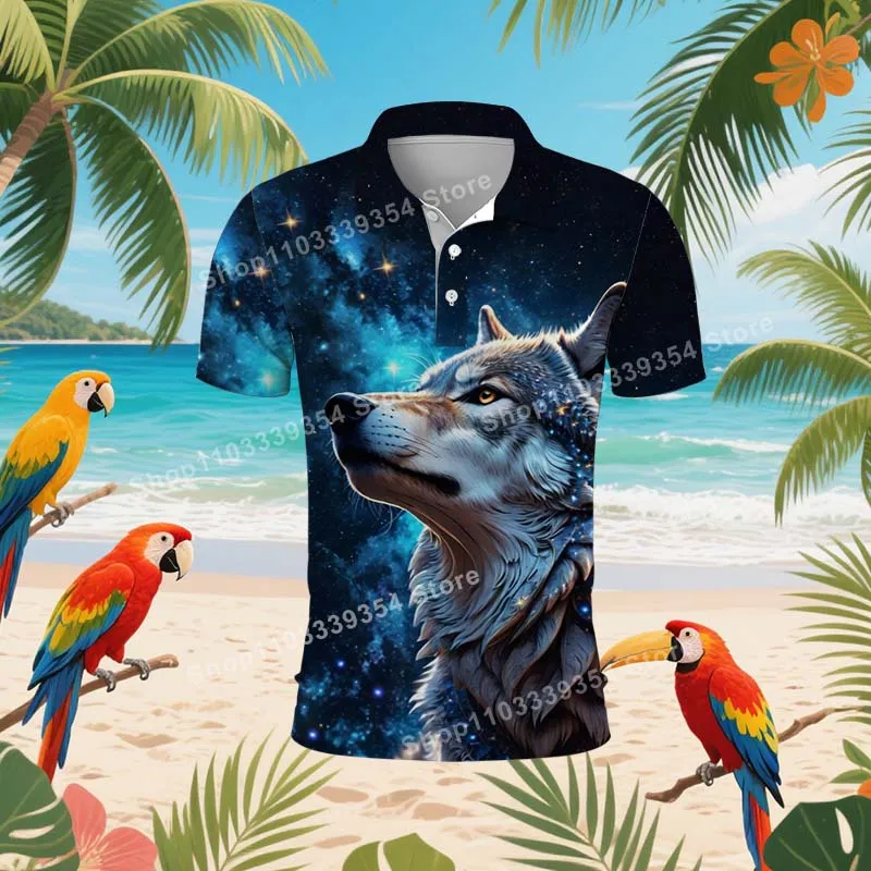 Hawaiian Fashion Wolf Polo Shirt For Men Summer 3D Print Funny Duck Short Sleeve Golf Polo Shirts Casual Street T Shirt Tops
Hawaiian Fashion Wolf Polo Shirt For Men Summer 3D Print Funny Duck Short Sleeve Golf Polo Shirts Casual Street T Shirt Tops