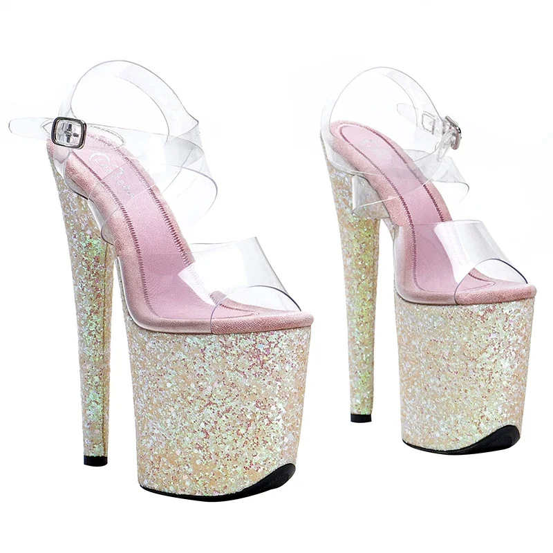 Leecabe 20CM/8inch Clear PVC Trendy fashion glitter Platform High Heels Sandals party stripper heel Pole Dance shoes
Leecabe 20CM/8inch Clear PVC Trendy fashion glitter Platform High Heels Sandals party stripper heel Pole Dance shoes
