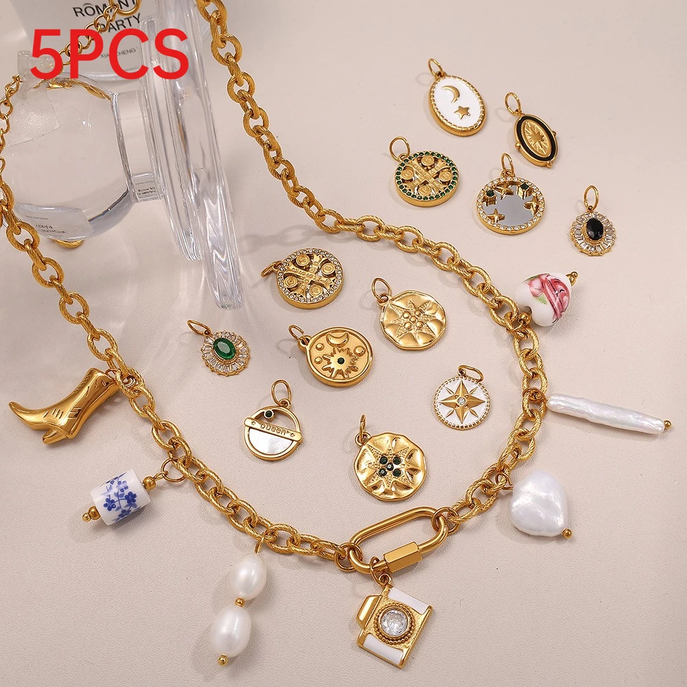 5Pcs Elegant Luxury Pendant Charms All Match Jewelry Accessories For Women DIY Necklace Making
5Pcs Elegant Luxury Pendant Charms All Match Jewelry Accessories For Women DIY Necklace Making