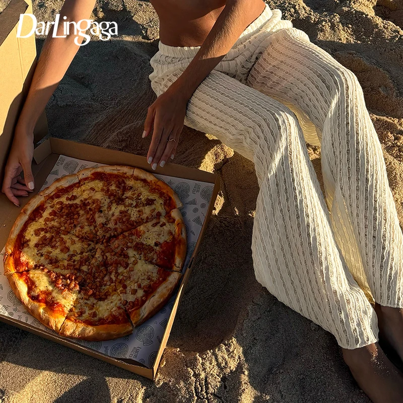 Darlingaga Holiday Style Fabric Texture Beach Pants Women Basic Casual Micro Perspective Full Length Trousers All Match Bottoms
Darlingaga Holiday Style Fabric Texture Beach Pants Women Basic Casual Micro Perspective Full Length Trousers All Match Bottoms