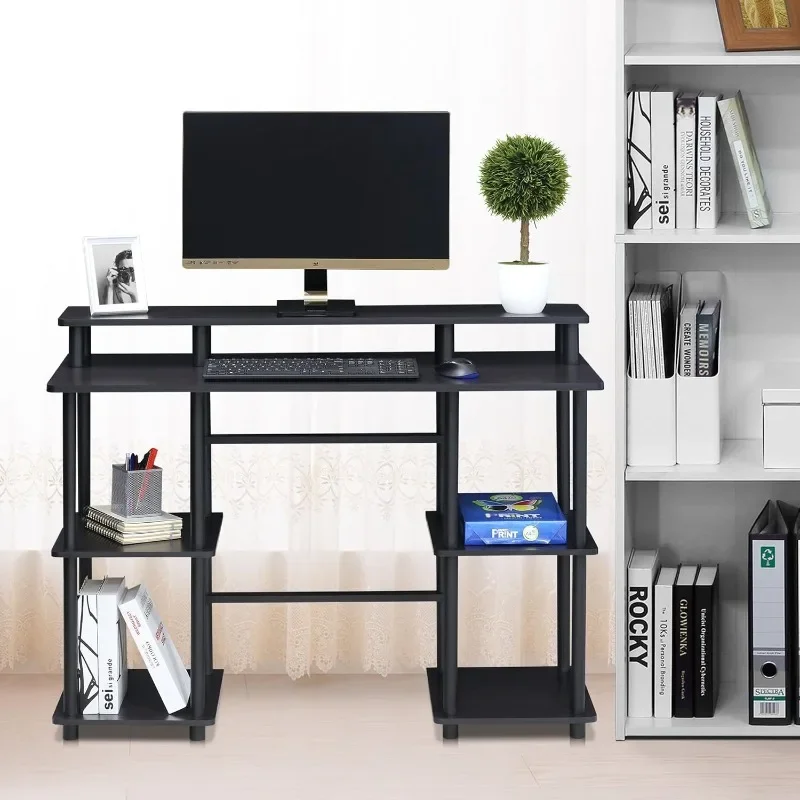 FURINNO Turn-N-Tube computer Desk, n place with ample display and storage space.
FURINNO Turn-N-Tube computer Desk, n place with ample display and storage space.
