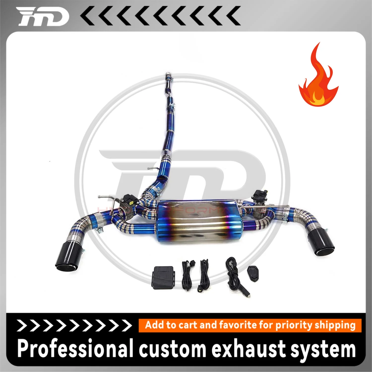 HMD Titanium Exhaust System Performance Catback FOR BMW F40 M135i b48 Muffler With Valves
HMD Titanium Exhaust System Performance Catback FOR BMW F40 M135i b48 Muffler With Valves