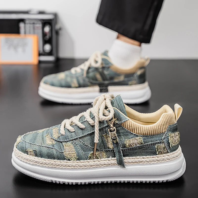 2025Summer Breathable Comfortable Lightweight High-Quality Denim Sneakers Fashion Korean Versatile Casual Shoes for Men39-44
2025Summer Breathable Comfortable Lightweight High-Quality Denim Sneakers Fashion Korean Versatile Casual Shoes for Men39-44
