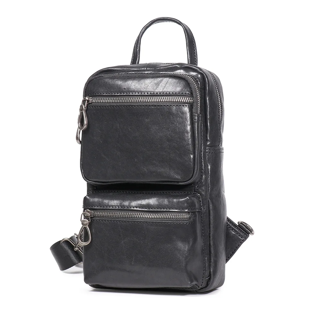 Men's Top-Grain Cowhide Crossbody Bag - Multi-Functional Chest/Shoulder/Waist Pack, Stylish Casual Leather Sling Bag
Men's Top-Grain Cowhide Crossbody Bag - Multi-Functional Chest/Shoulder/Waist Pack, Stylish Casual Leather Sling Bag