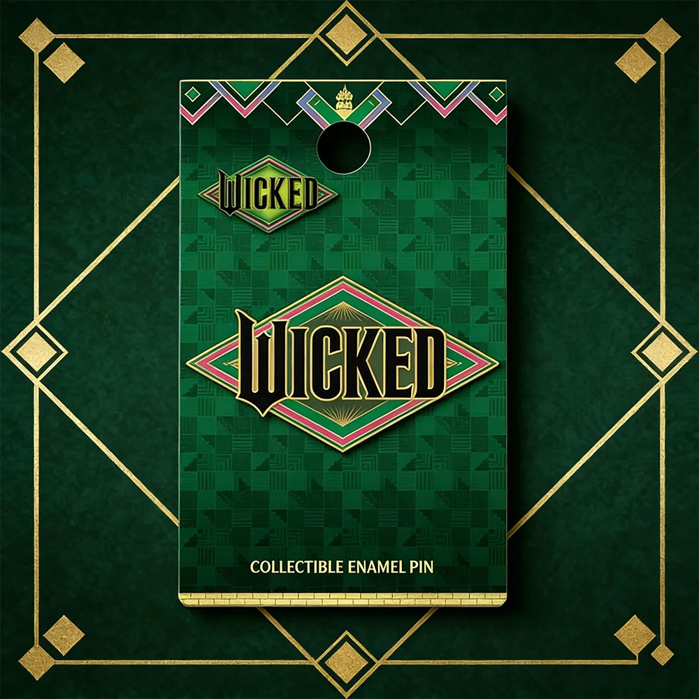 1PC Wicked Metal Enamel Pin Minimalist Broadway Musical Theme Lapel Pin Fashion Accessory for Bags Jackets Backpack Collectible
1PC Wicked Metal Enamel Pin Minimalist Broadway Musical Theme Lapel Pin Fashion Accessory for Bags Jackets Backpack Collectible