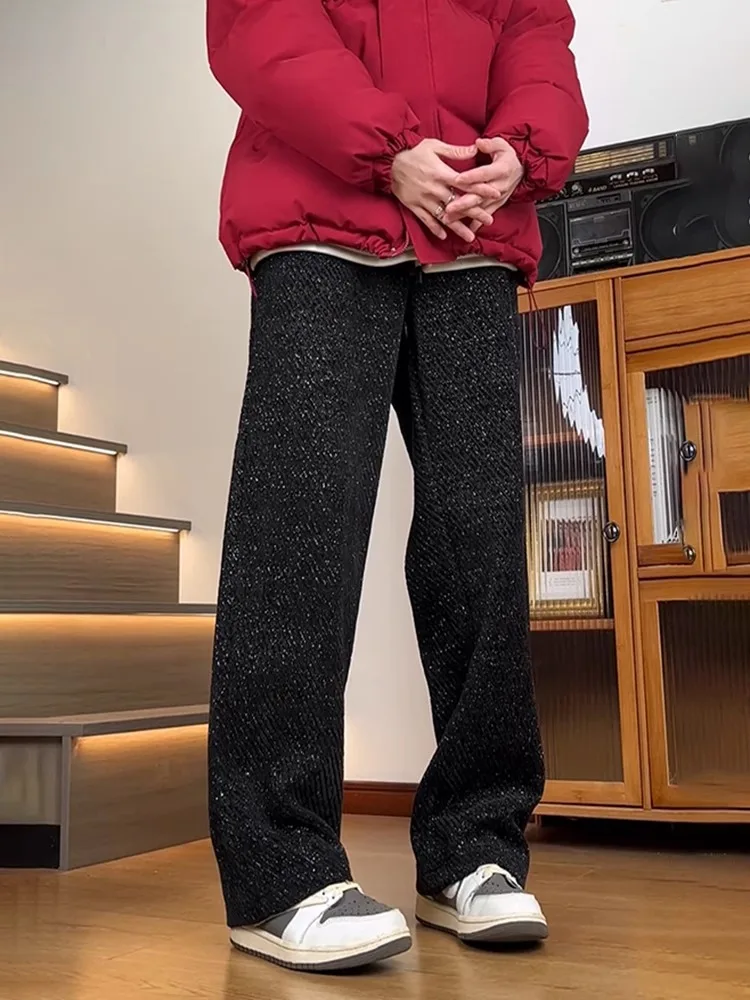 Мужские трикотажные шерстяные брюки Bla Thiened Fce с подкладкой, прямого кроя, свободные, широкие, спортивные, для осени и зимы, повседневная одежда
Мужские трикотажные шерстяные брюки Bla Thiened Fce с подкладкой, прямого кроя, свободные, широкие, спортивные, для осени и зимы, повседневная одежда