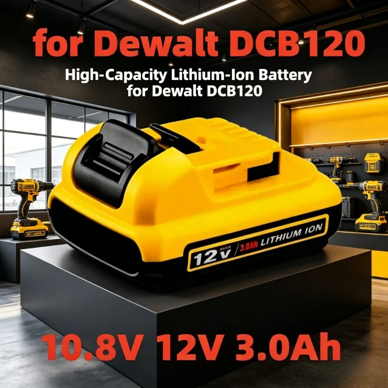 for10.8V Lithium Ion Batteries 12V 3.0Ah DCB203 Li ion Battery Replacement DCB206 DCB205 DCB204 DCB200Power Tools
for10.8V Lithium Ion Batteries 12V 3.0Ah DCB203 Li ion Battery Replacement DCB206 DCB205 DCB204 DCB200Power Tools