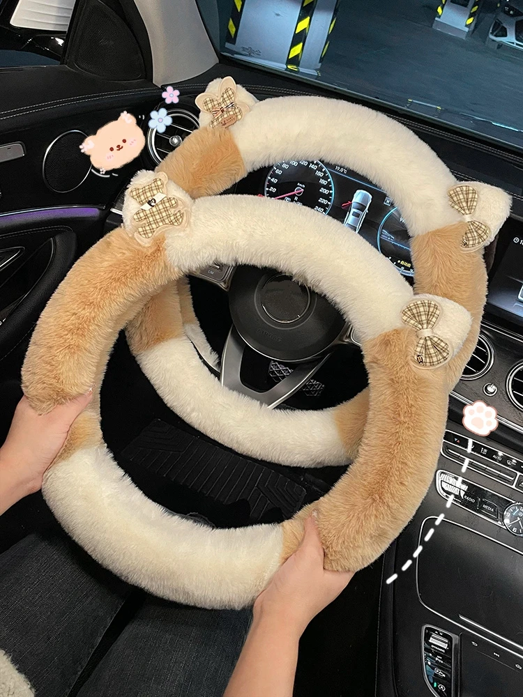 High-end Winter Plush Women Universal Round Cartoon Ear Cute Car Steering Wheel Cover Handle Cover
High-end Winter Plush Women Universal Round Cartoon Ear Cute Car Steering Wheel Cover Handle Cover