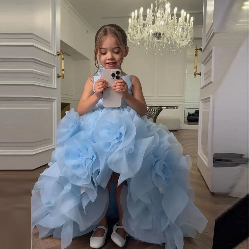 Princess Customized Flower Girl Dress For Wedding Sleeveless 3d Flowers High Low Kids Birthday Party First Communion Ball Gown
Princess Customized Flower Girl Dress For Wedding Sleeveless 3d Flowers High Low Kids Birthday Party First Communion Ball Gown