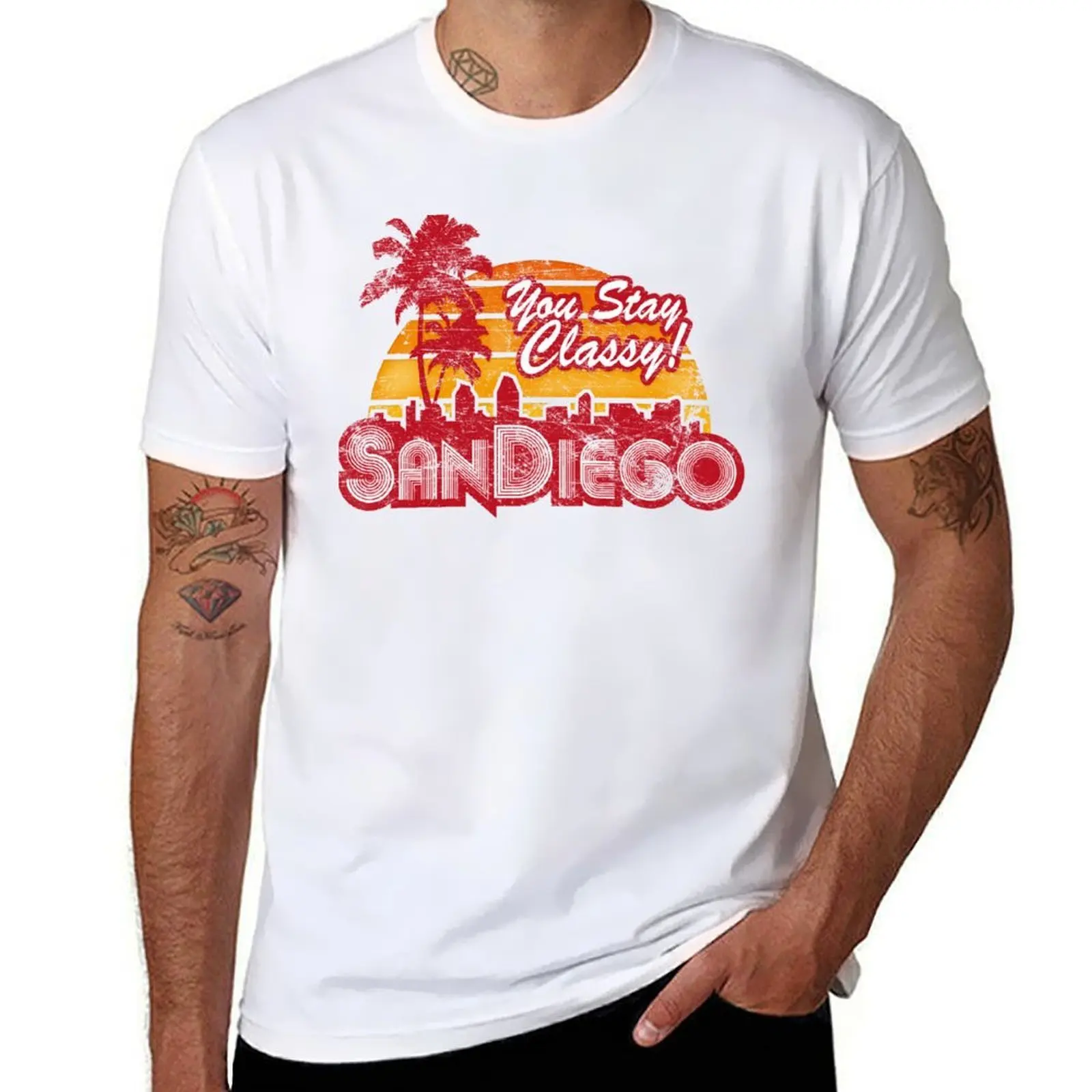 You Stay Classy! San Diego (Worn look) T-Shirt t shirts for man cotton t shirts cotton 100% g man t shirts for men T-Shirt
You Stay Classy! San Diego (Worn look) T-Shirt t shirts for man cotton t shirts cotton 100% g man t shirts for men T-Shirt