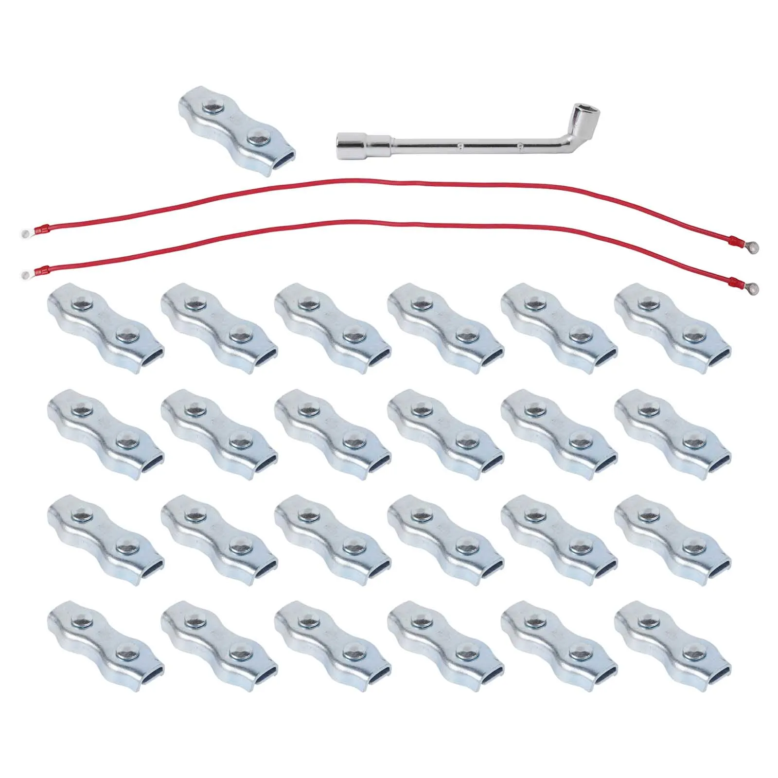 Rope Connectors for Fencing 25 Piece Polyethylene Connector Kit with Silicone Wires and Tool for Efficient Operation
Rope Connectors for Fencing 25 Piece Polyethylene Connector Kit with Silicone Wires and Tool for Efficient Operation