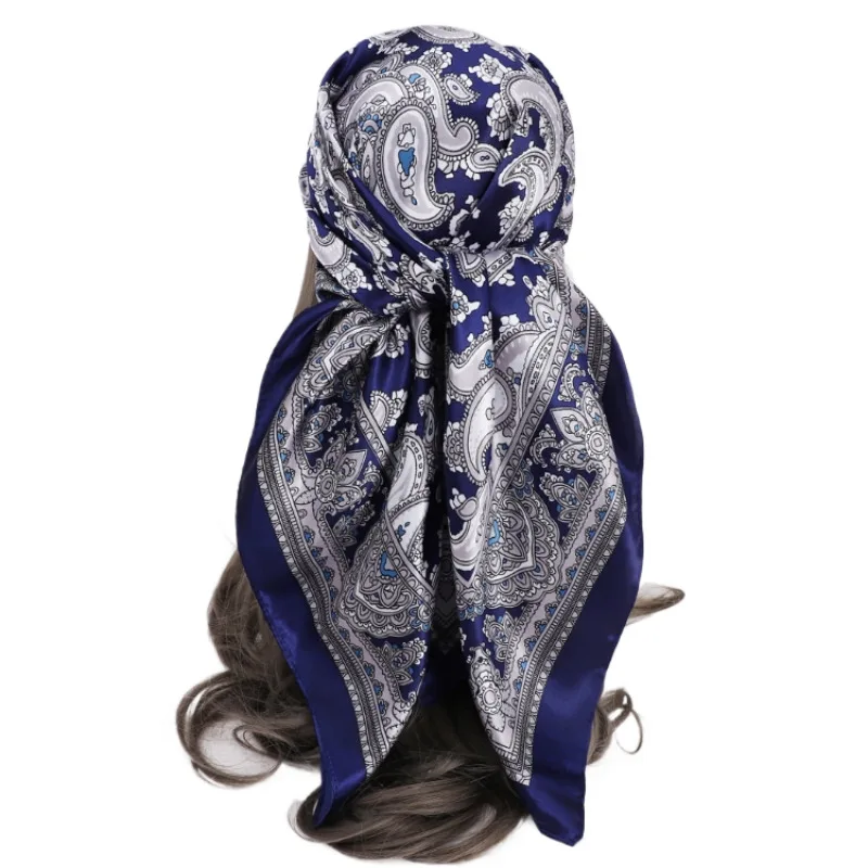 AIVEITE Women's Paisley Print Satin Head scarves 90x90cm Silk Bandana Vintage Bandana Neck Hair Wrap for Daily Use
AIVEITE Women's Paisley Print Satin Head scarves 90x90cm Silk Bandana Vintage Bandana Neck Hair Wrap for Daily Use
