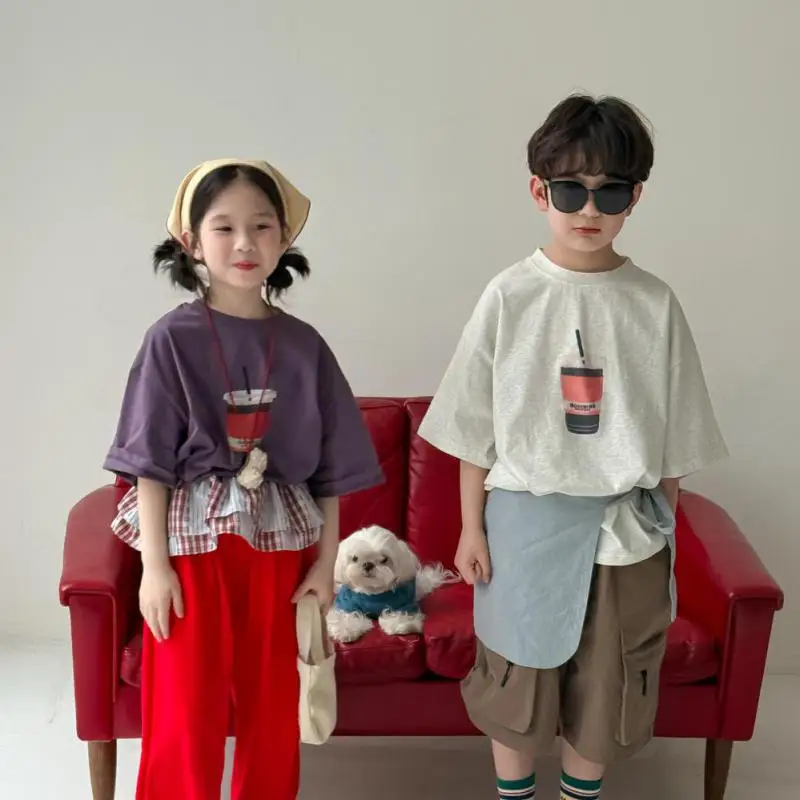 2025 Summer New Children Short Sleeve T Shirts Cartoon Print Boys Simple Casual Tee Cotton Girls Loose O-neck Tops Kids Clothes
2025 Summer New Children Short Sleeve T Shirts Cartoon Print Boys Simple Casual Tee Cotton Girls Loose O-neck Tops Kids Clothes