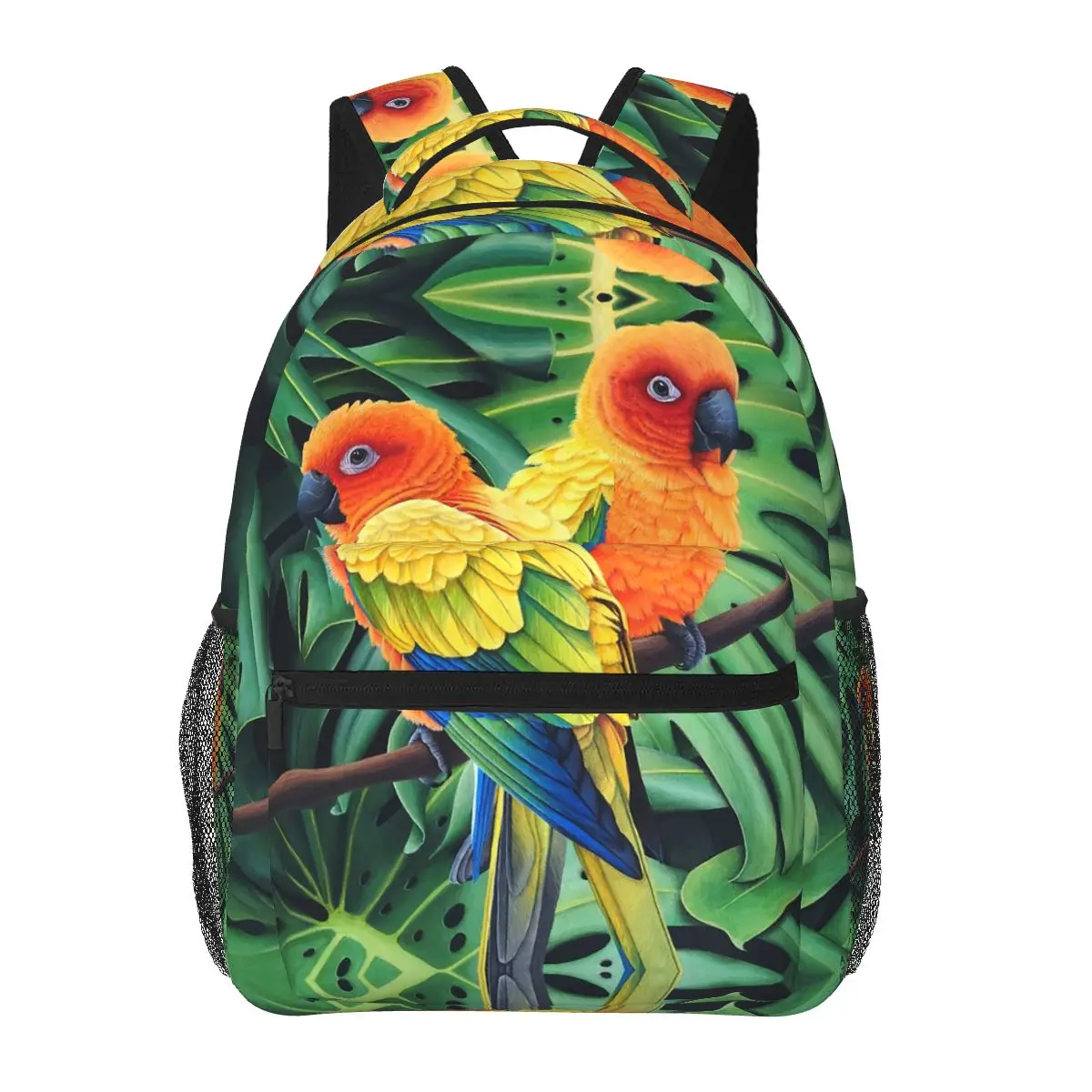 Colorful Sun Conures On Branch Exotic Jungle Backpack Hot Sale Daypack Kids BookBag School Bag Shoulder Bags for Men Women
Colorful Sun Conures On Branch Exotic Jungle Backpack Hot Sale Daypack Kids BookBag School Bag Shoulder Bags for Men Women