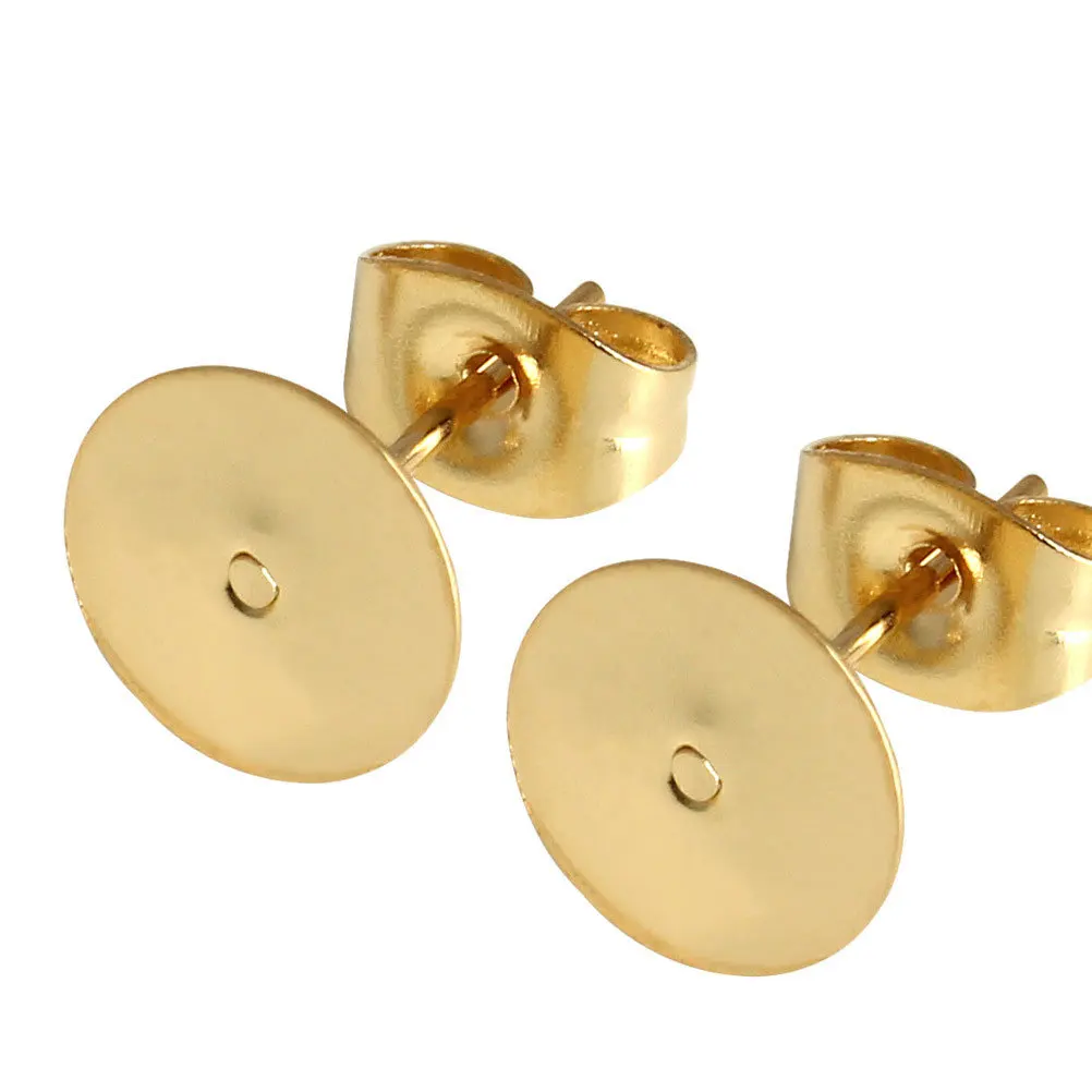 400 pcs 4Mm Iron Earring Studs Flat Pad Posts For Diy Jewelry Making Craft Supplies Earrings Accessories Material Gold Color 200
400 pcs 4Mm Iron Earring Studs Flat Pad Posts For Diy Jewelry Making Craft Supplies Earrings Accessories Material Gold Color 200