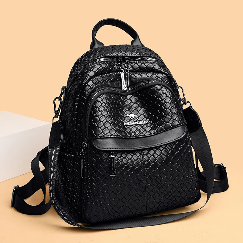 Fashionable and Leisure Multi Functional Women Backpack Luxury Designer Soft Leather Women Small Book Bag Youth Girls Travel Bag
Fashionable and Leisure Multi Functional Women Backpack Luxury Designer Soft Leather Women Small Book Bag Youth Girls Travel Bag