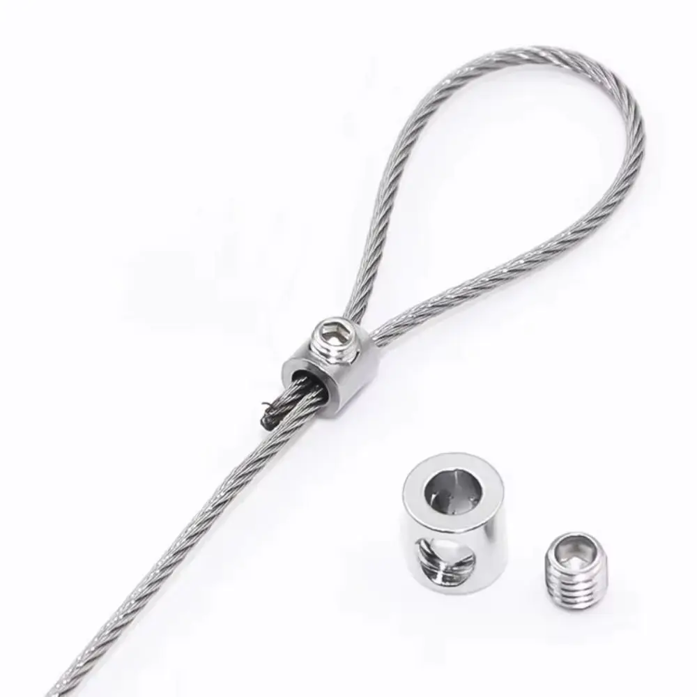 Hardware Accessories Durable Copper Steel Wire Rope Clip Metal Adjustable Wire Rope Clamp Hanging Clip High Quality Screws Fixed
Hardware Accessories Durable Copper Steel Wire Rope Clip Metal Adjustable Wire Rope Clamp Hanging Clip High Quality Screws Fixed